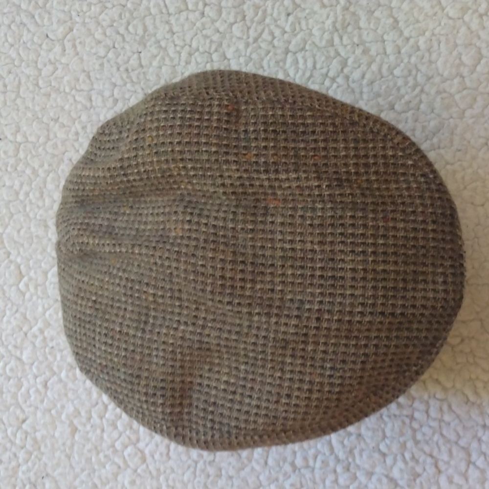 Wool & Thinsulate Brown Tweed Flat/Cabbie Cap + Ear/Neck Muff (Medium*) View 5